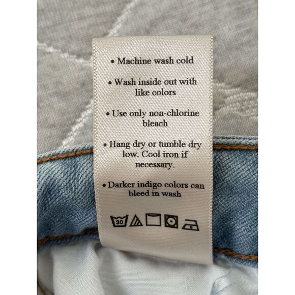 Aviator Nation Jeans Womens 24 Blue High Rise Slim Boot Jean Vintage Distressed - Picture 7 of 10